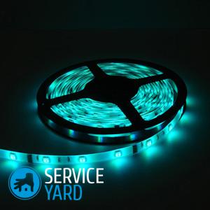 Подсветка полок светодиодной лентой своими руками