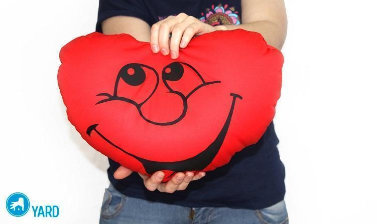 Подушка-сердце своими руками — выкройка