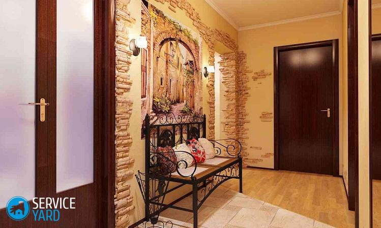 Полы в прихожей — плитка и ламинат