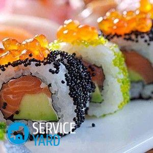 Популярные начинки для домашних суши