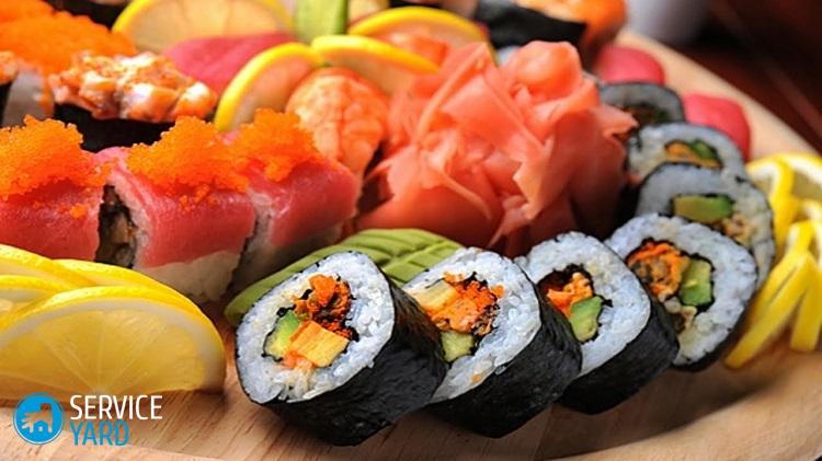 Популярные начинки для домашних суши