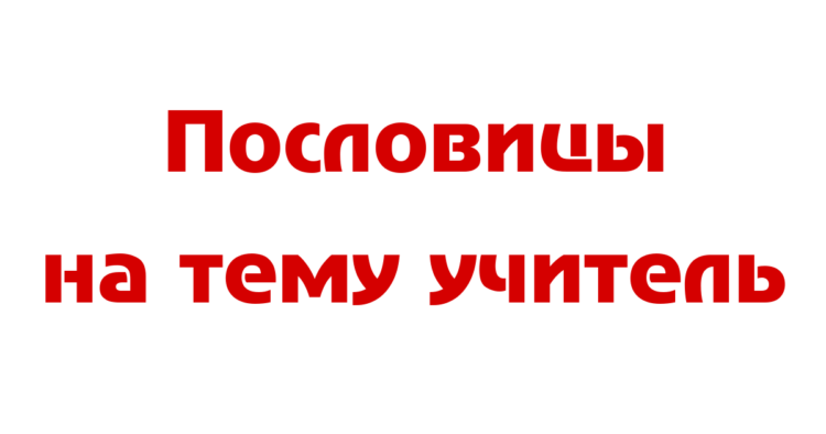 Пословицы об учителях: 50 поговорок со смыслом ✍