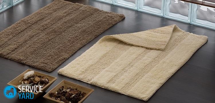 Постирать коврик для душа