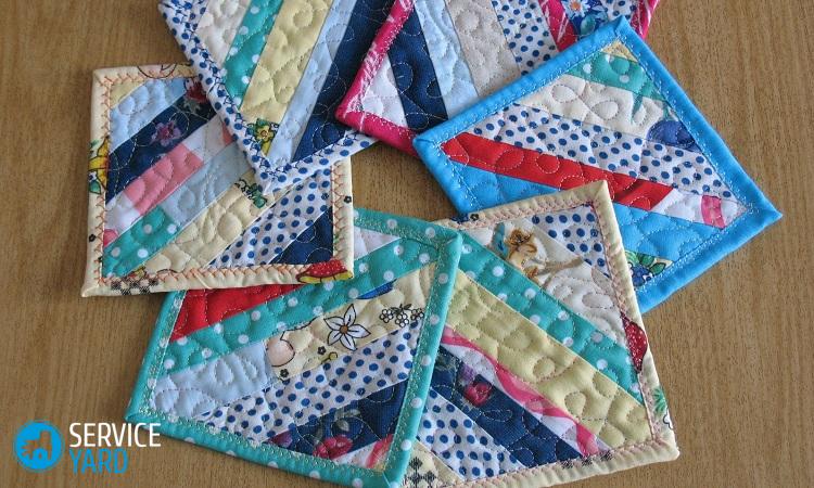 Прихватки из лоскутков своими руками — выкройки
