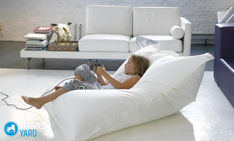 Пуфик-мешок своими руками