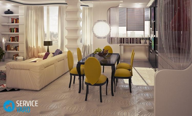 Расстановка мебели в гостиной