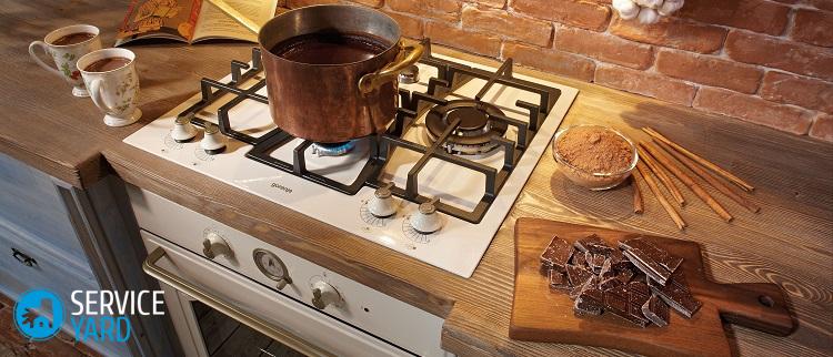 Размеры газовых варочных панелей