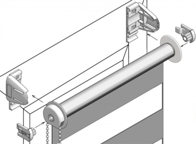 Рекомендации, как собирать рулонные шторы на окна правильно Рекомендации, как собирать рулонные шторы на окна правильно