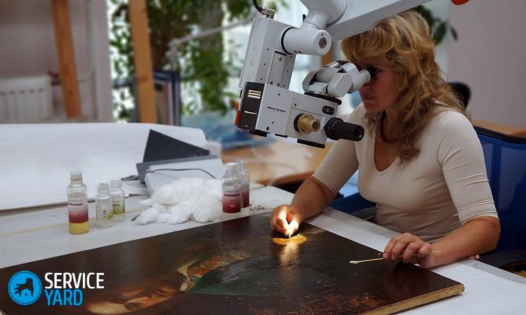 Реставрация картин на холсте своими руками