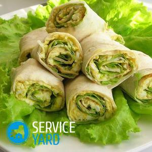 Роллы из лаваша — интересные рецепты