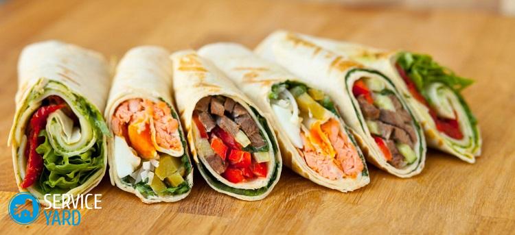 Роллы из лаваша — интересные рецепты