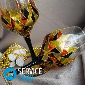 Роспись бокалов своими руками