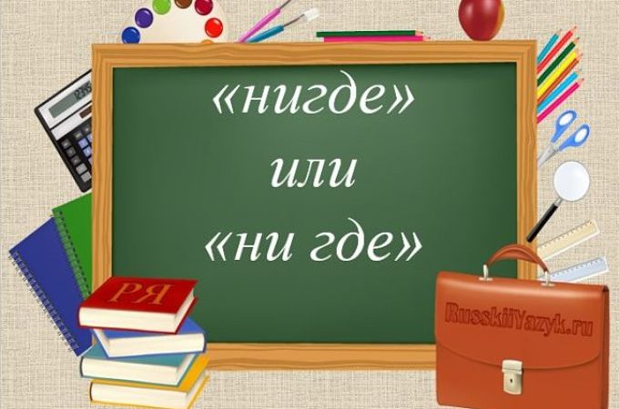 Роздільне написання НЕ і НІ в слові НІДЕ або НІДЕ: правило