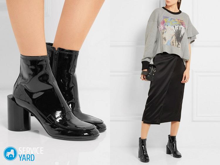 С чем носить лаковую обувь?