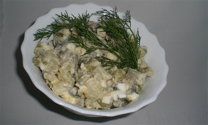 Салат з яловичим серцем: смачні рецепти приготування з огірком і цибулею Салат з яловичим серцем: смачні рецепти приготування з огірком і цибулею