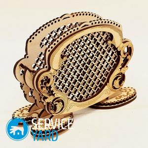 Салфетница из фанеры — чертежи