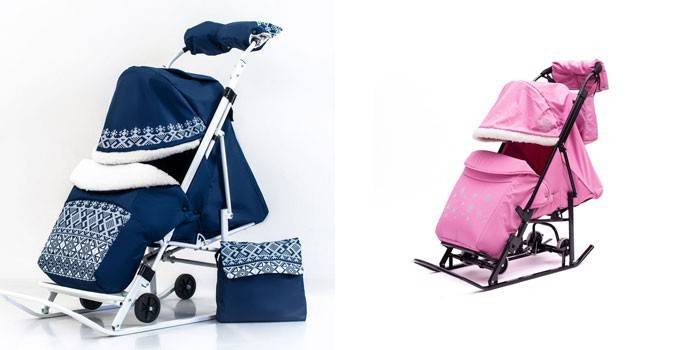 Санки-коляска — опис з фото і цінами