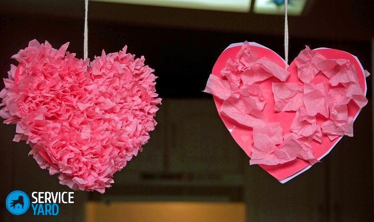 Сердце из салфеток своими руками