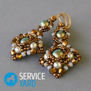 Сережки из бисера своими руками