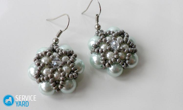 Сережки из бисера своими руками