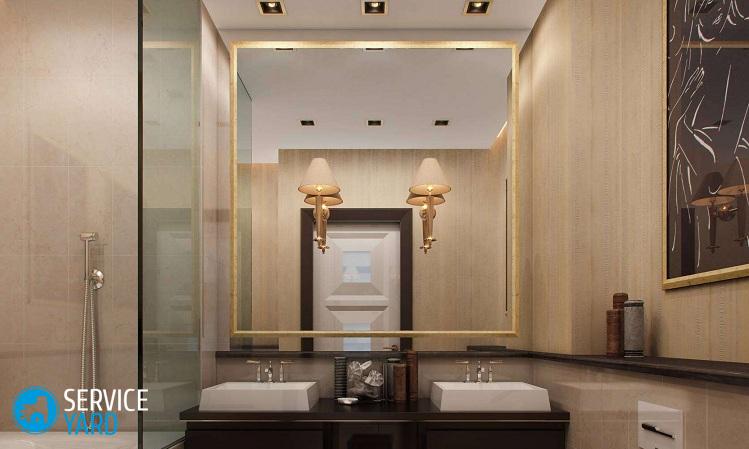 Шкаф в туалете за унитазом