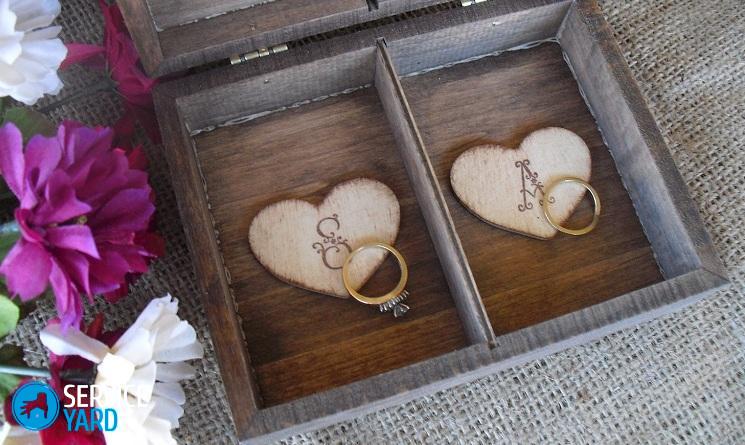 Шкатулка для колец своими руками