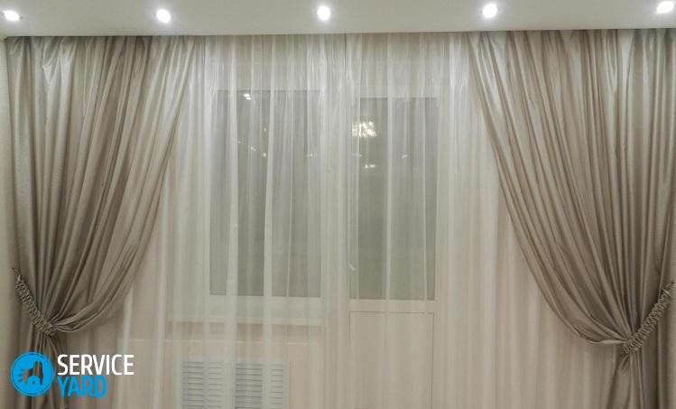 Шторы из вуали для кухни своими руками