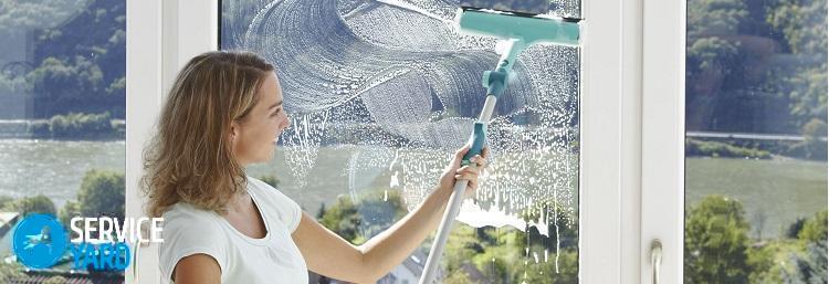 Швабра для мытья окон с телескопической ручкой