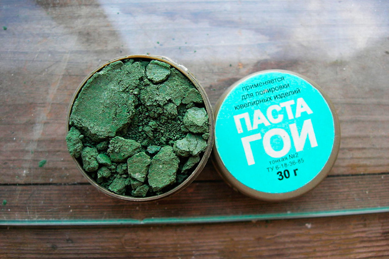 Способы, позволяющие пользоваться пастой ГОИ для полировки изделий Способы, позволяющие пользоваться пастой ГОИ для полировки изделий
