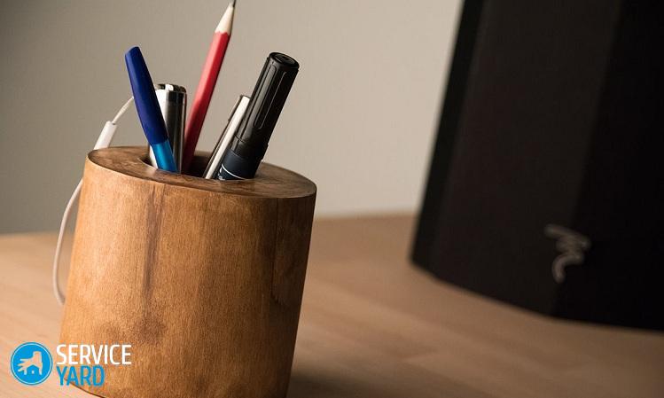 Стакан для карандашей своими руками