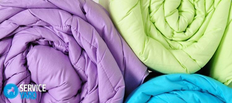 Стирка одеяла в прачечной