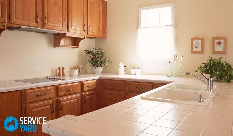 Столешница из плитки своими руками