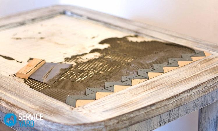 Столешница из плитки своими руками