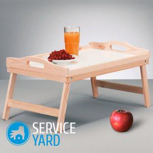 Столик для завтрака в постель своими руками