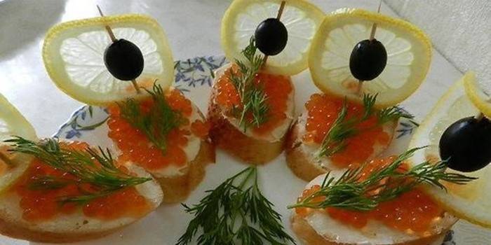 Святкові бутерброди