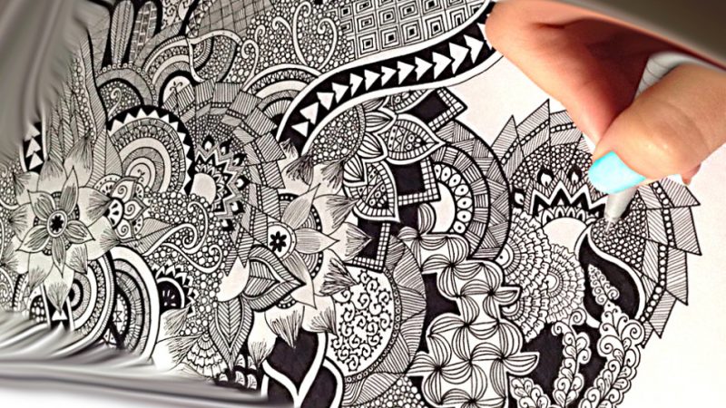 Техніка малювання зентангл і дудлинг. Малюнки в стилі дудлинг поетапно олівцем і на нігтях для початківців