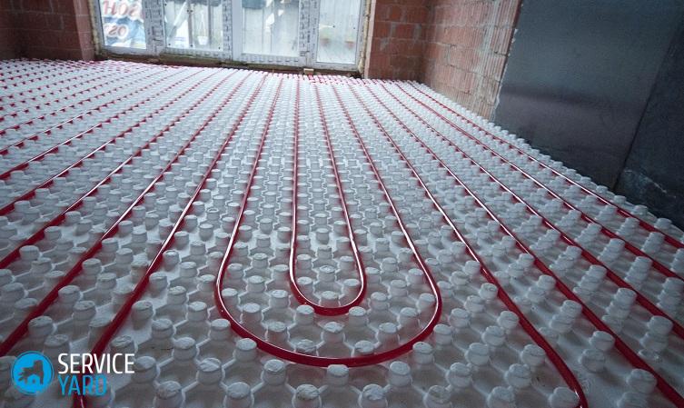 Теплый пол в частном доме своими руками водяной