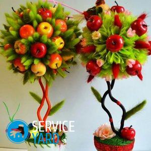 Топиарий из салфеток своими руками