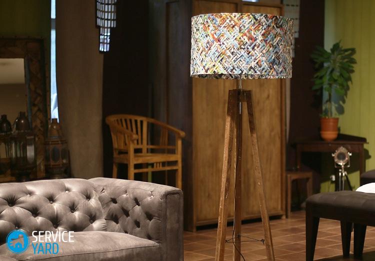 Торшер своими руками напольный