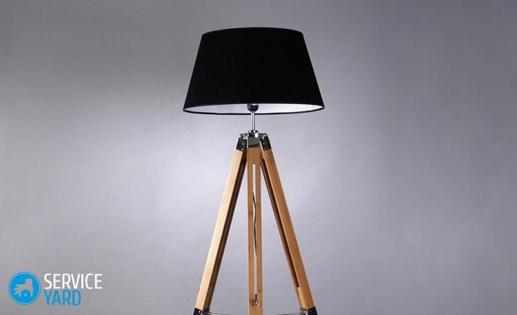 Торшер своими руками напольный