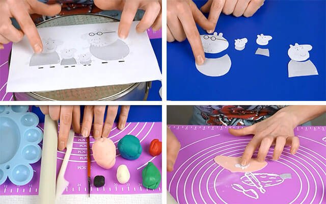 Торт «Свинка Пеппа» з мастики і крему | Покроковий майстер клас