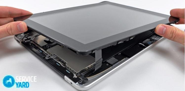 Треснуло стекло на планшете — что делать?