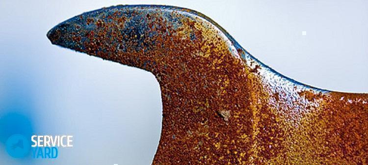 Удалить пятна ржавчины с одежды