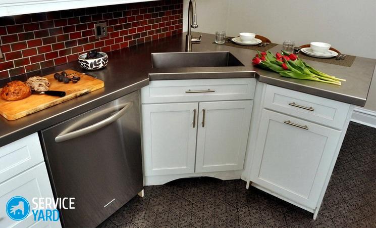 Угловая тумба под мойку для кухни
