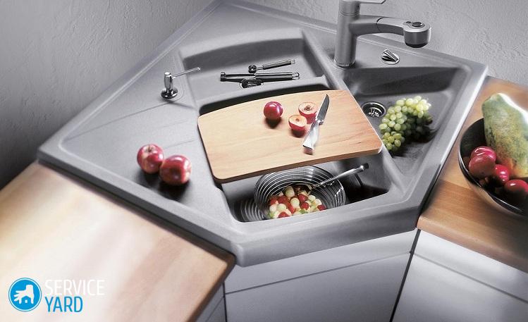 Угловая тумба под мойку для кухни