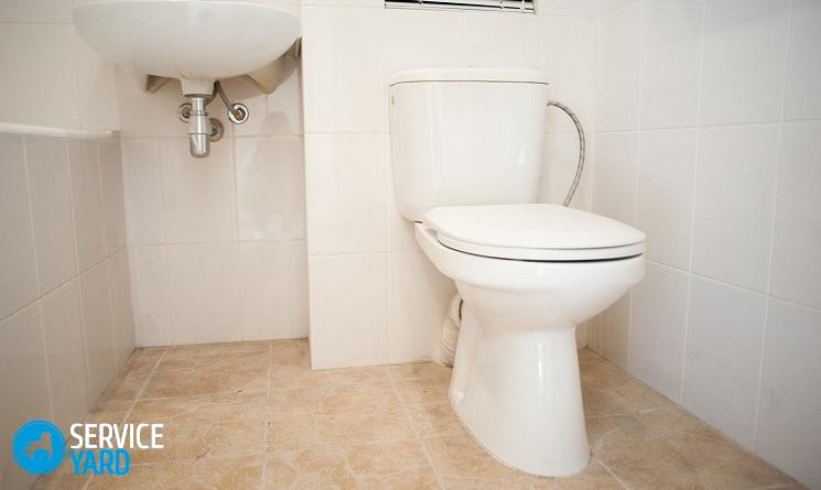 Установка гофры на унитаз