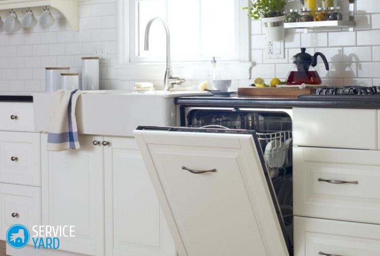 Установка мебельного фасада на встраиваемую посудомоечную машину