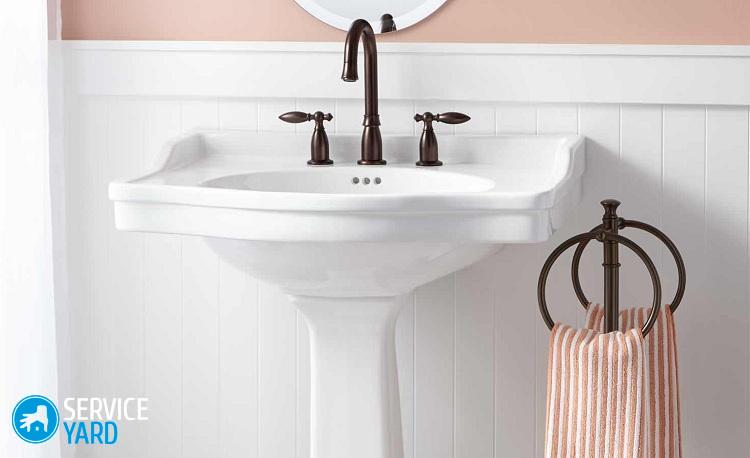 Установка раковины тюльпан