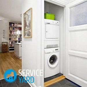 Установка сушильной машины на стиральную машину