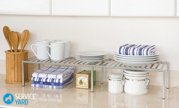 Установка сушилки для посуды в шкаф